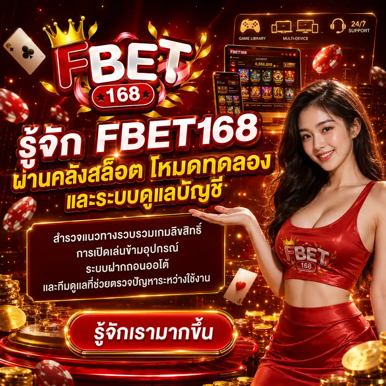ภาพแนะนำ FBET168 คลังสล็อตลิขสิทธิ์ โหมดทดลอง และระบบดูแลบัญชี (1)