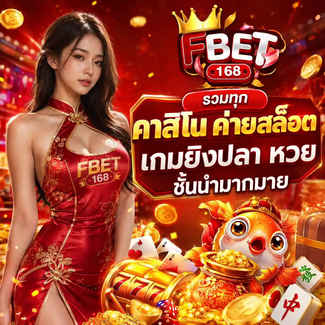 แบนเนอร์ FBET168 สล็อตลิขสิทธิ์หลายค่ายพร้อมโหมดทดลองและข้อมูลเกม (4)